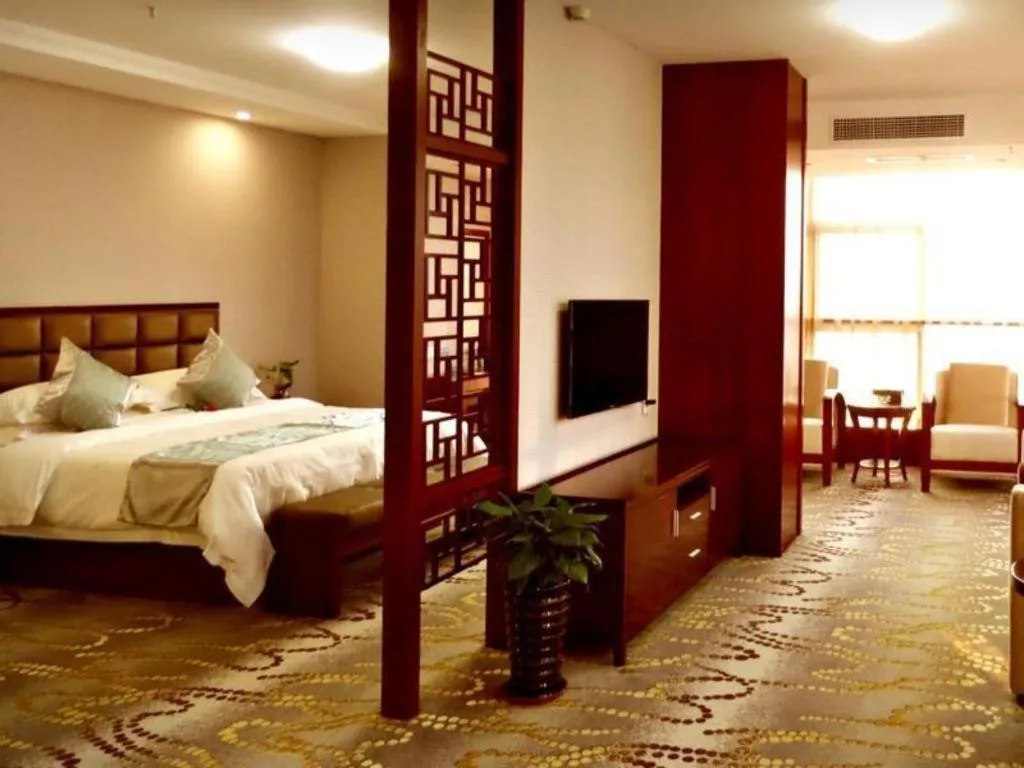 Bed in GreenTree Inn JinDeZhen People Square Taoxichuan Wenchuang Street