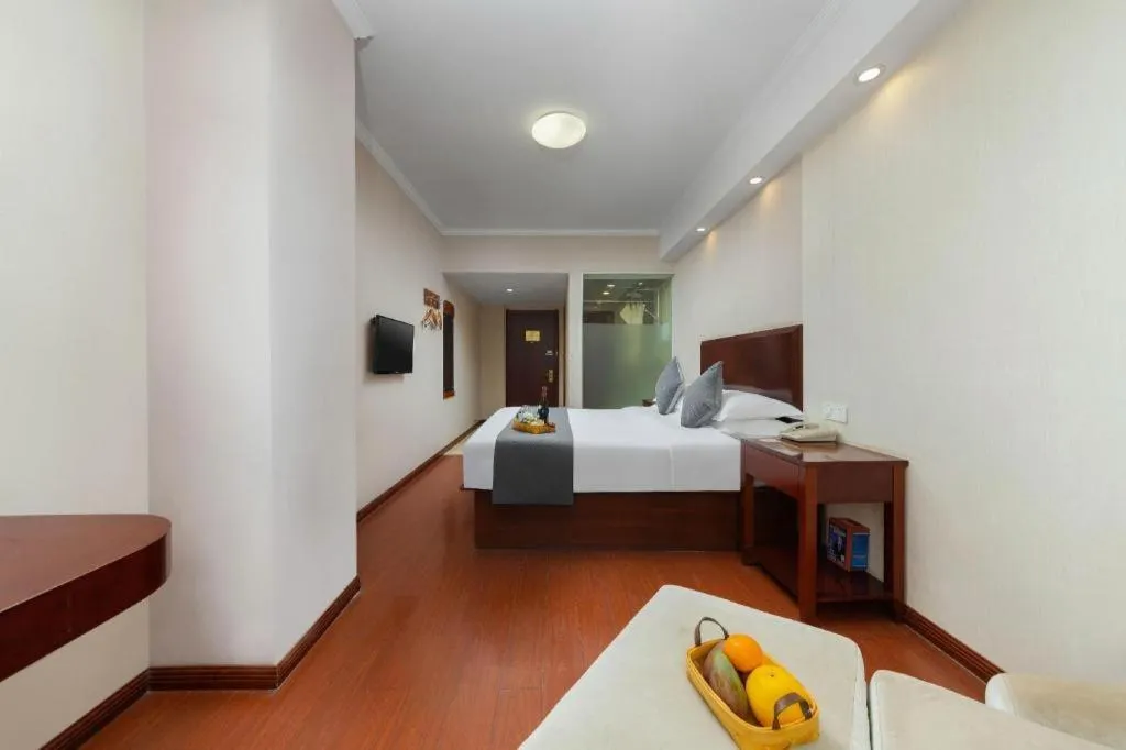 Bed in GreenTree Inn JinDeZhen People Square Taoxichuan Wenchuang Street