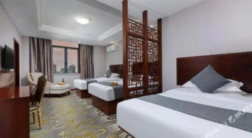 Bed in GreenTree Inn JinDeZhen People Square Taoxichuan Wenchuang Street