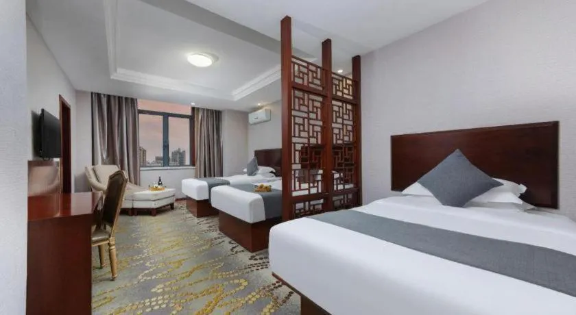 Bed in GreenTree Inn JinDeZhen People Square Taoxichuan Wenchuang Street