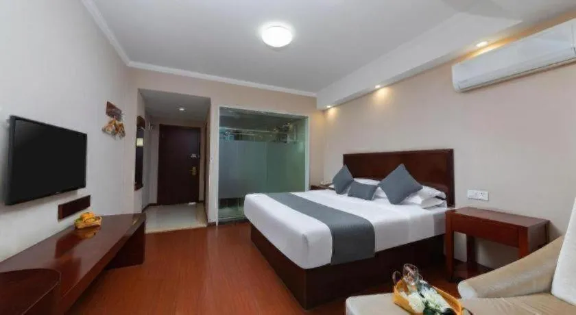 Bed in GreenTree Inn JinDeZhen People Square Taoxichuan Wenchuang Street