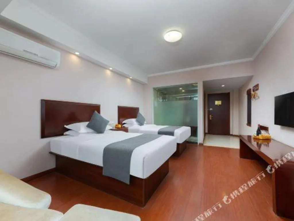 Bed in GreenTree Inn JinDeZhen People Square Taoxichuan Wenchuang Street