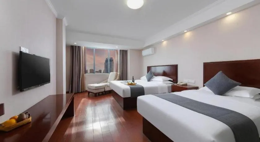 Bed in GreenTree Inn JinDeZhen People Square Taoxichuan Wenchuang Street