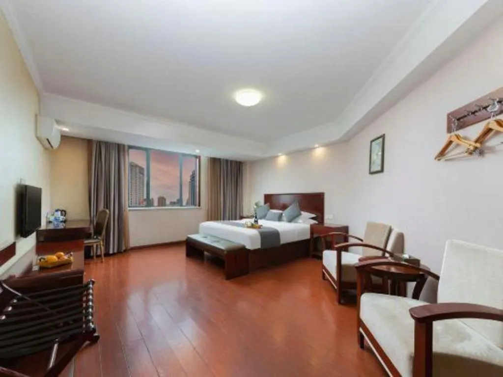 Bed in GreenTree Inn JinDeZhen People Square Taoxichuan Wenchuang Street
