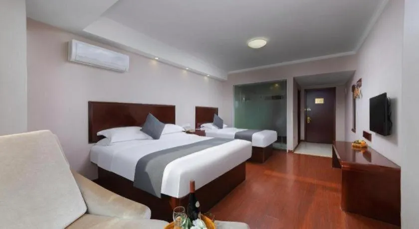 Bed in GreenTree Inn JinDeZhen People Square Taoxichuan Wenchuang Street