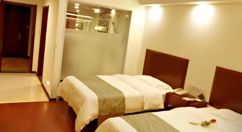 Bed in GreenTree Inn JinDeZhen People Square Taoxichuan Wenchuang Street