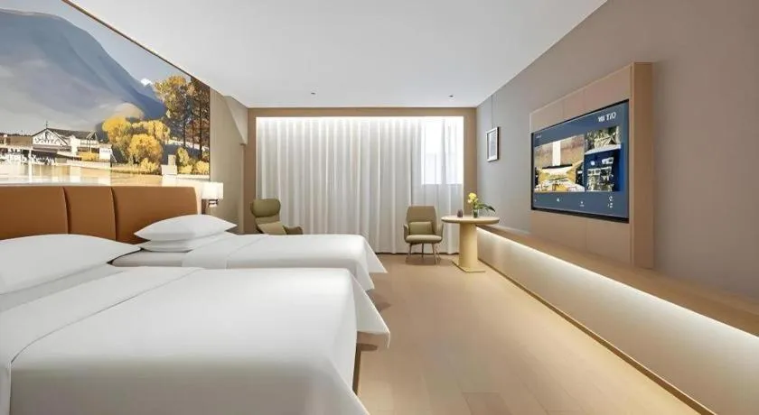 Bed in Vienna Classic Hotel Suzhou Likou Furniture Market Metro Station