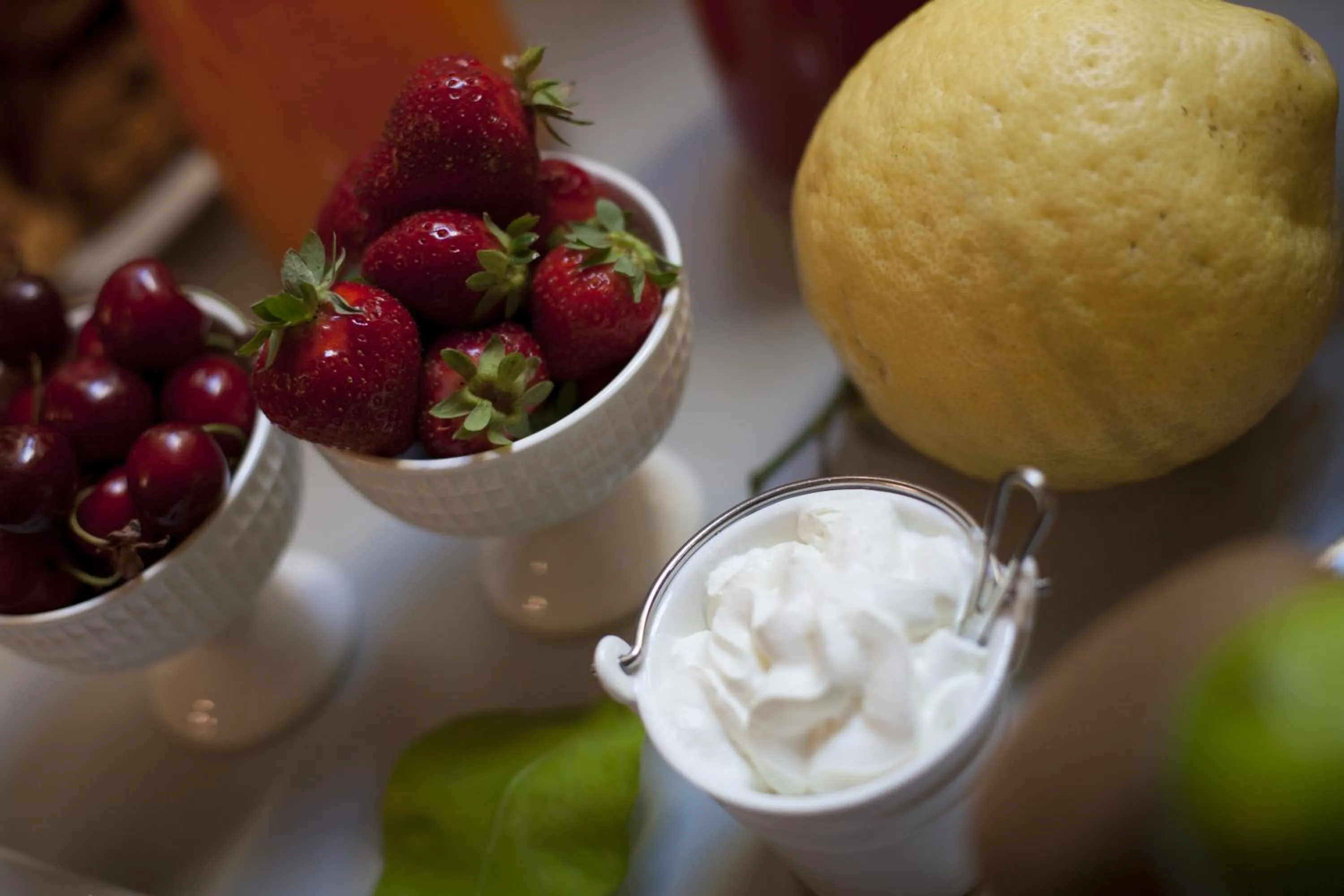 Food close-up in theBed