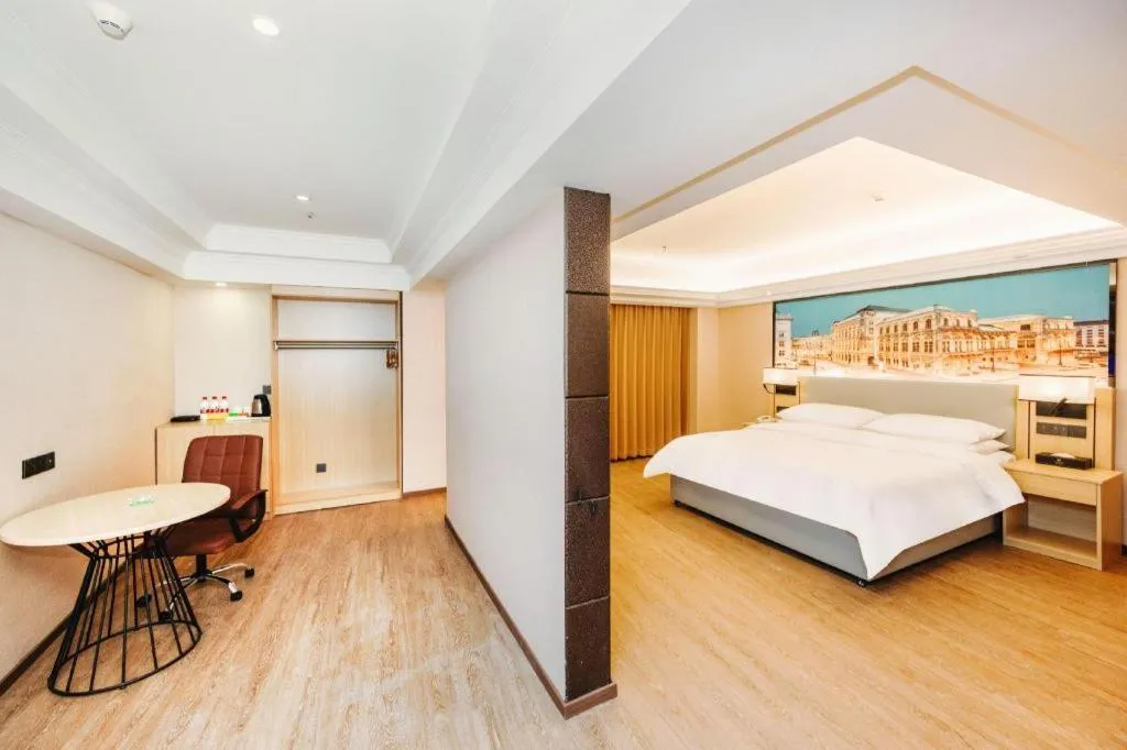 Bed in Vienna Hotel Yangzhou Outlets Plaza He Garden