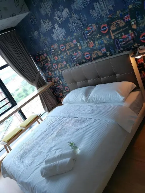 Bed in De Chukai Hotel