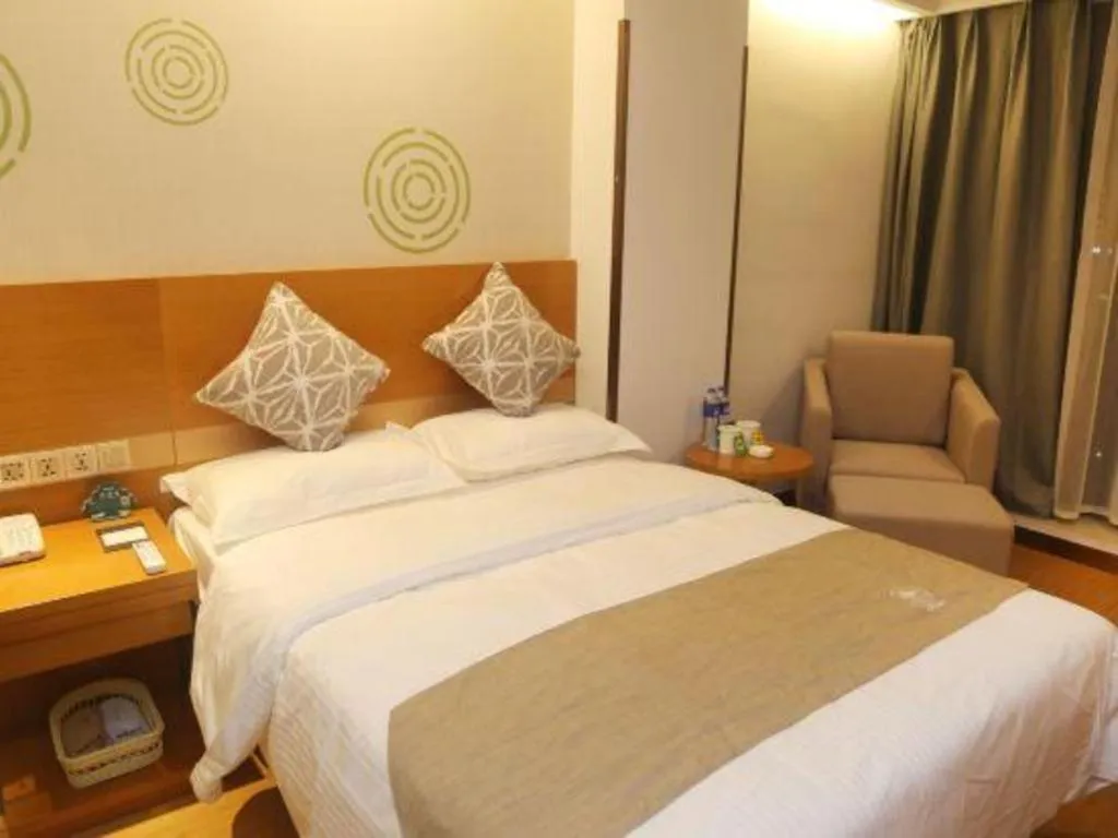 Bed in GreenTree Inn Nanjing Jiangning District Dongqi Road Vehicle 4S Park Branch