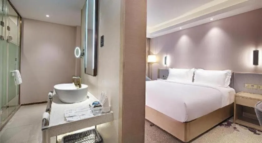 Bed in Lavande Hotel Yangzhou Railway Station Jiangwang RT-Mart