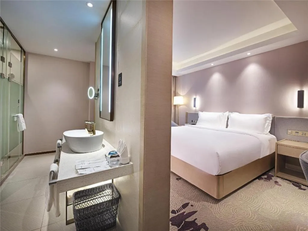 Bed in Lavande Hotel Yangzhou Railway Station Jiangwang RT-Mart