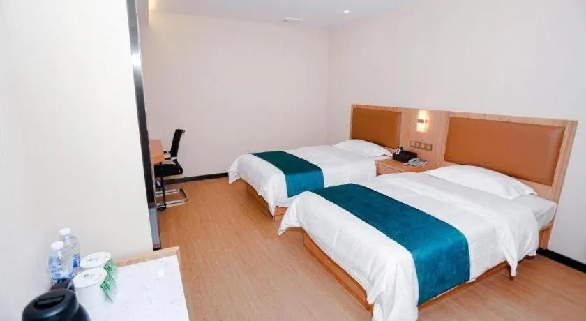 Bed in GreenTree Inn Huangshi Huahu Development Zone Daquan Road