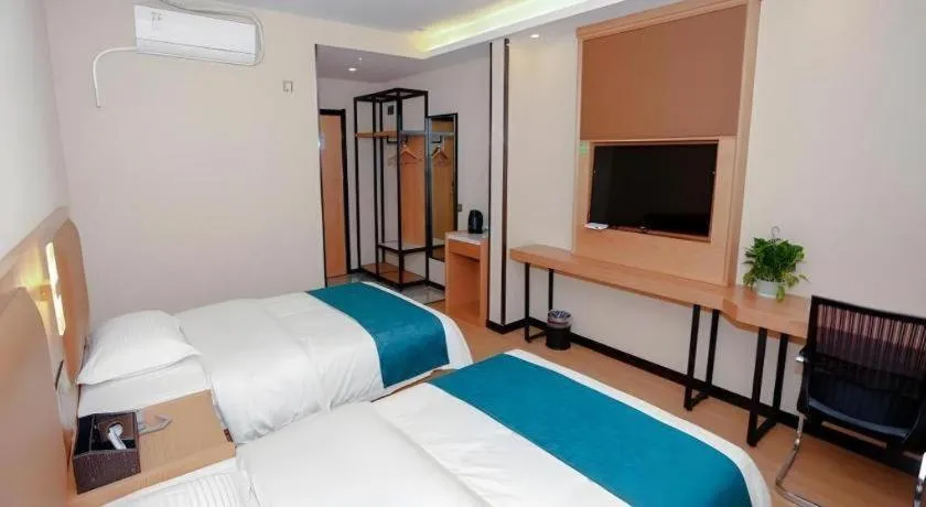 Bed in GreenTree Inn Huangshi Huahu Development Zone Daquan Road