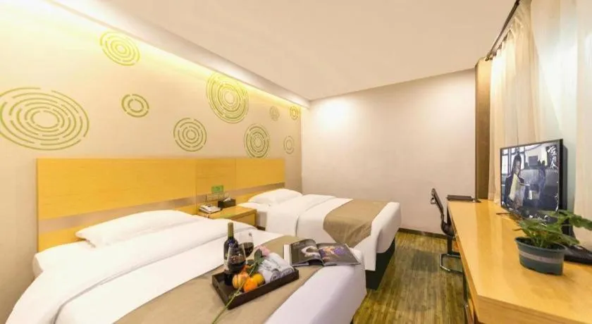 Bed in GreenTree Inn Huangshi Huahu Development Zone Daquan Road