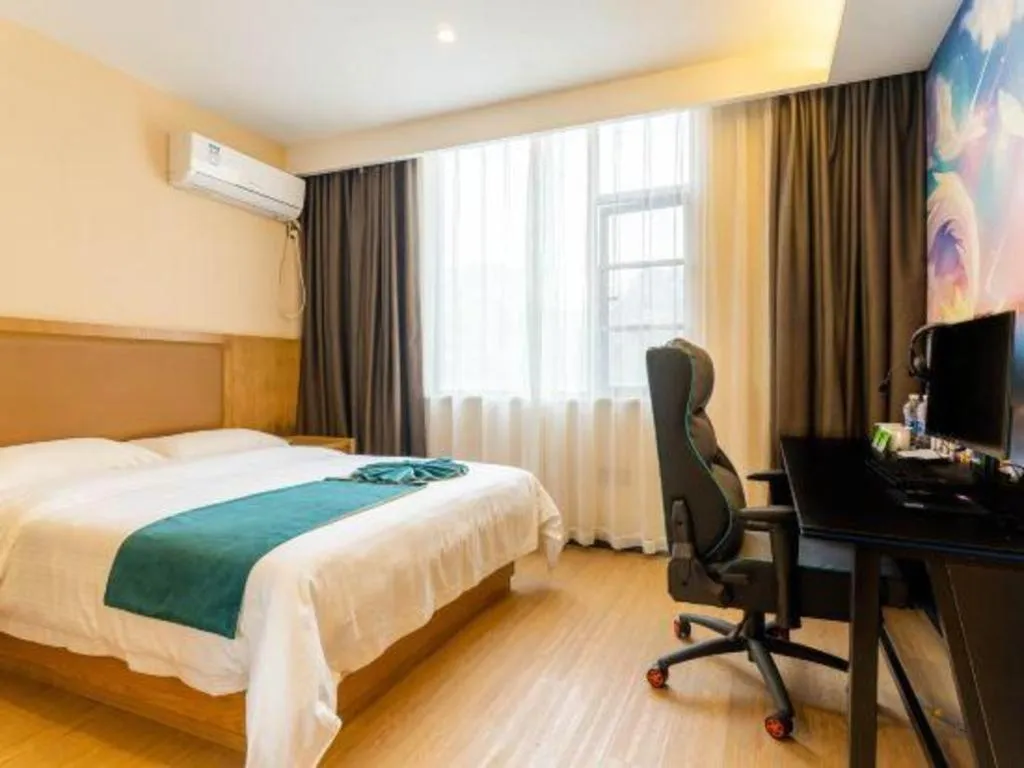 Bed in GreenTree Inn Huangshi Huahu Development Zone Daquan Road