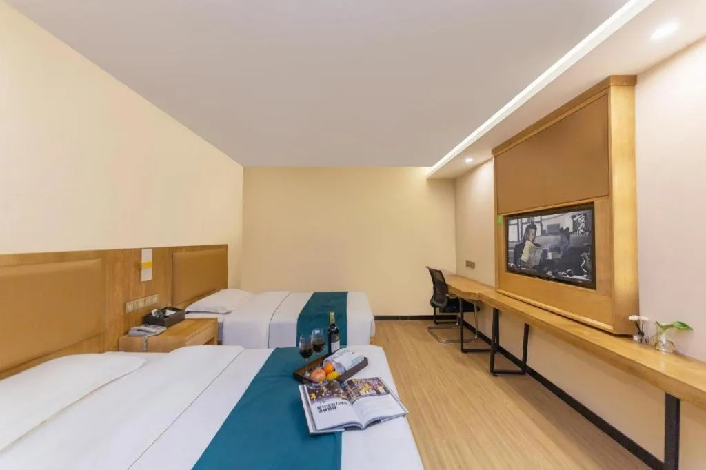 Bed in GreenTree Inn Huangshi Huahu Development Zone Daquan Road