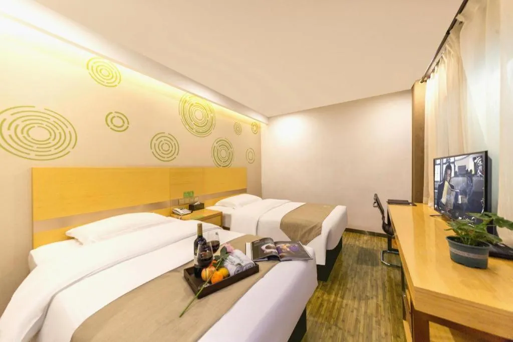 Bed in GreenTree Inn Huangshi Huahu Development Zone Daquan Road
