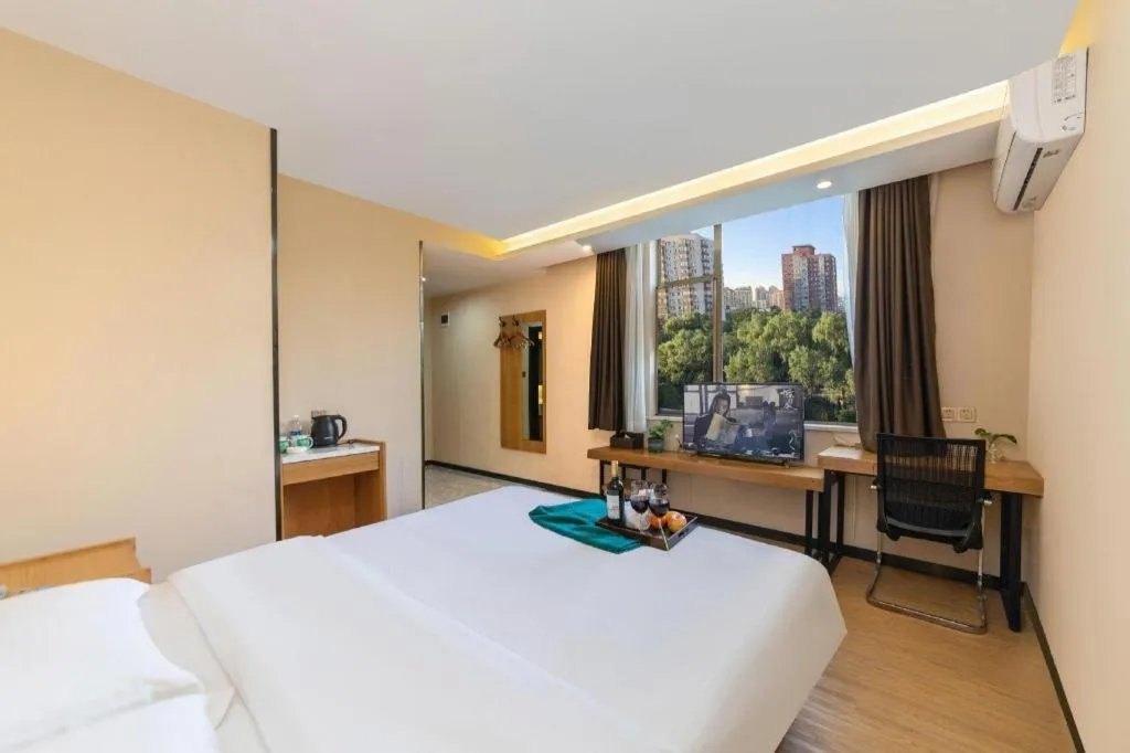 Bed in GreenTree Inn Huangshi Huahu Development Zone Daquan Road