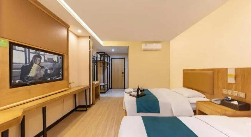 Bed in GreenTree Inn Huangshi Huahu Development Zone Daquan Road