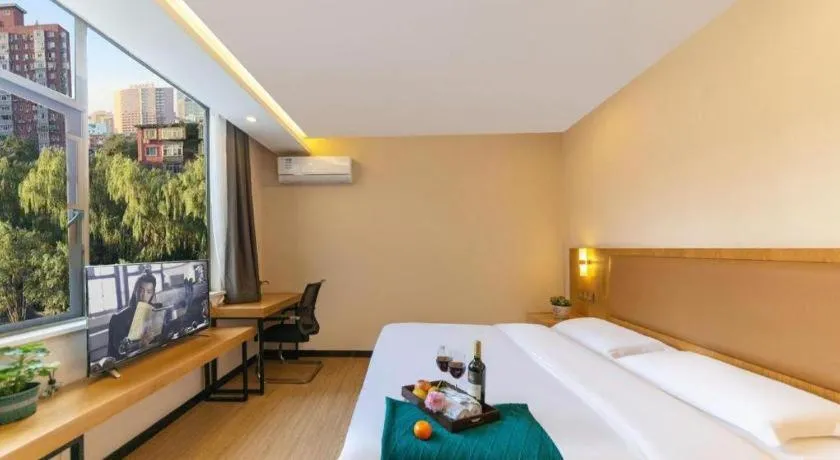 Bed in GreenTree Inn Huangshi Huahu Development Zone Daquan Road