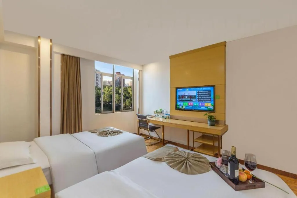 Bed in GreenTree Inn Huangshi Huahu Development Zone Daquan Road