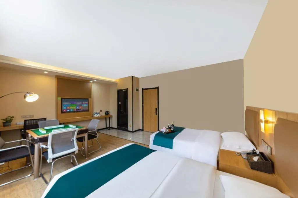 Bed in GreenTree Inn Huangshi Huahu Development Zone Daquan Road