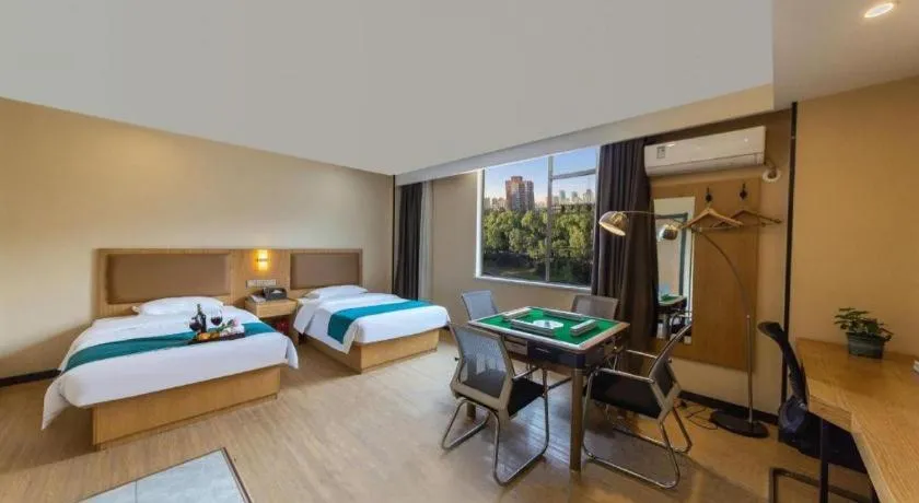 Bed in GreenTree Inn Huangshi Huahu Development Zone Daquan Road