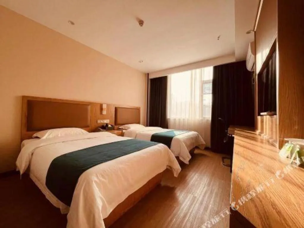 Bed in GreenTree Inn Huangshi Huahu Development Zone Daquan Road