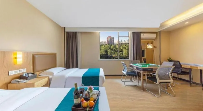 Bed in GreenTree Inn Huangshi Huahu Development Zone Daquan Road