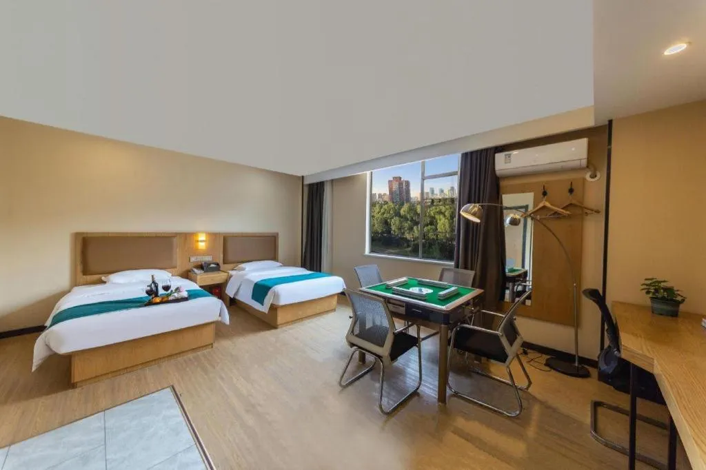 Bed in GreenTree Inn Huangshi Huahu Development Zone Daquan Road