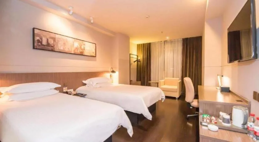 Bed in Jinjiang Inn Select Foshan Nanhai Guicheng Metro Station