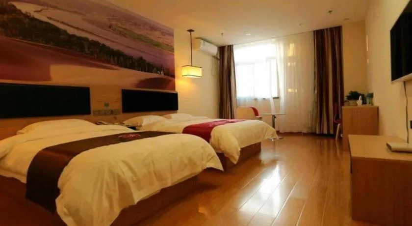 Bed in Thank Inn Hotel Ningxia Yinchuan Xixia District Tongxin Road
