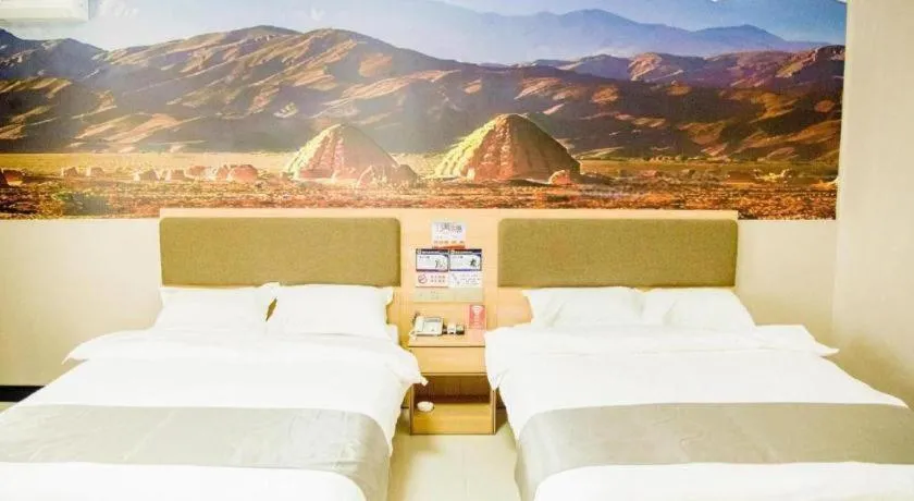 Bed in Thank Inn Hotel Ningxia Yinchuan Xixia District Tongxin Road