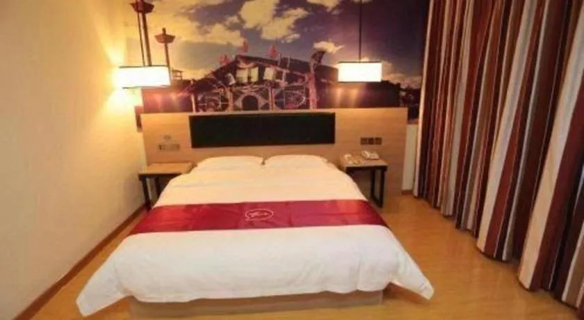 Bed in Thank Inn Hotel Ningxia Yinchuan Xixia District Tongxin Road