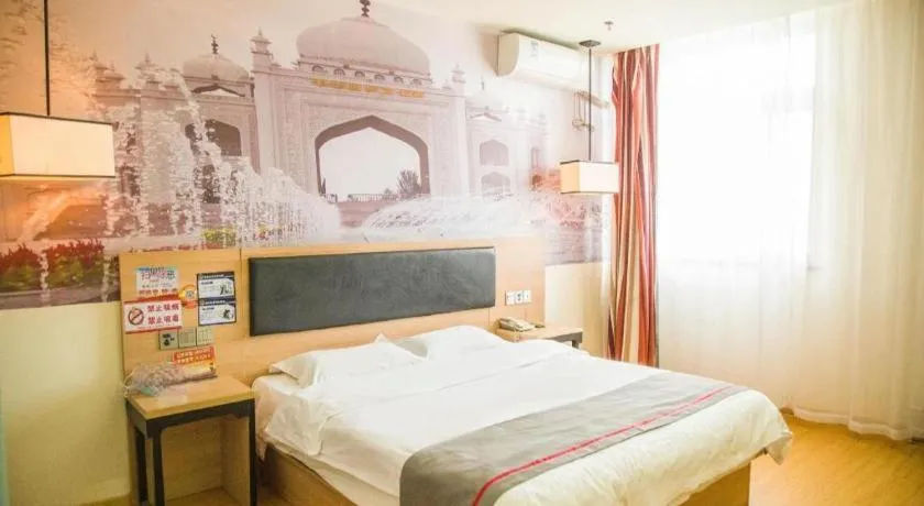 Bed in Thank Inn Hotel Ningxia Yinchuan Xixia District Tongxin Road