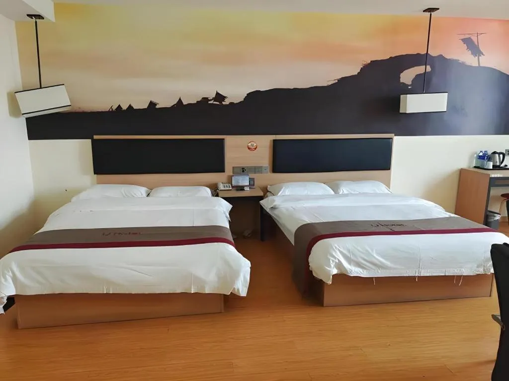 Bed in Thank Inn Hotel Ningxia Yinchuan Xixia District Tongxin Road