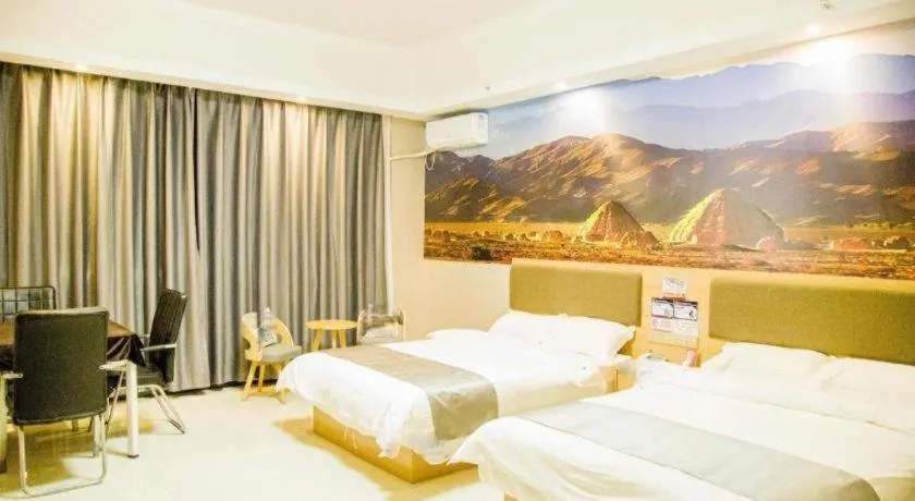 Bed in Thank Inn Hotel Ningxia Yinchuan Xixia District Tongxin Road