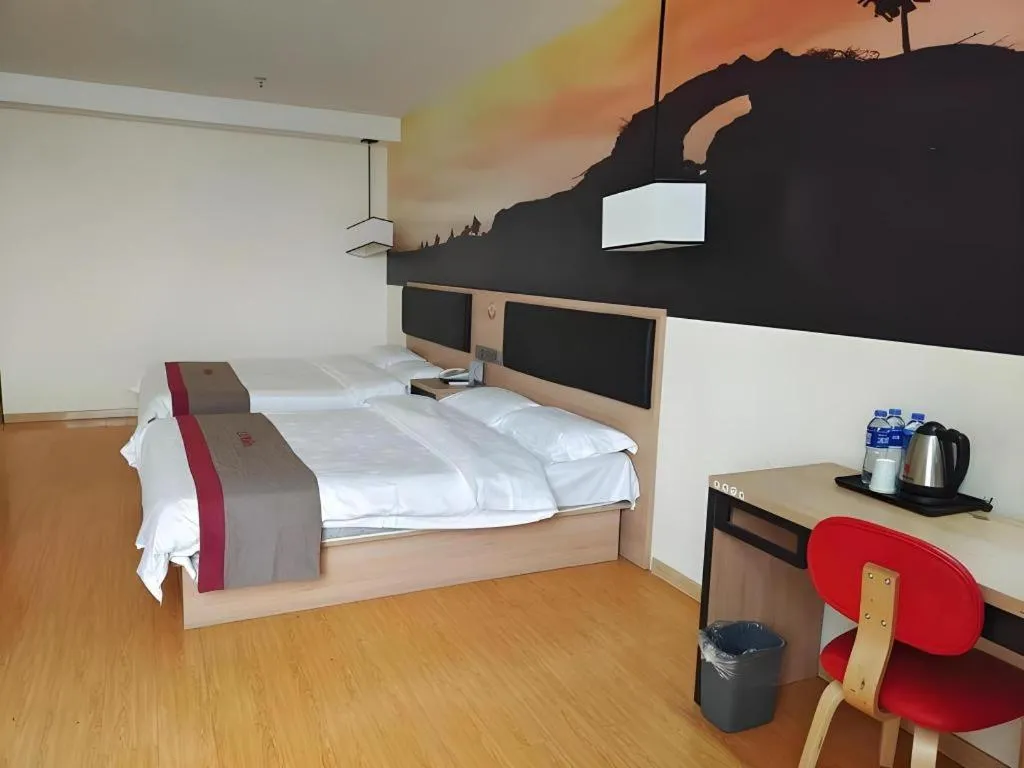 Bed in Thank Inn Hotel Ningxia Yinchuan Xixia District Tongxin Road