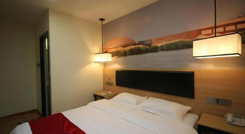 Bed in Thank Inn Hotel Ningxia Yinchuan Xixia District Tongxin Road