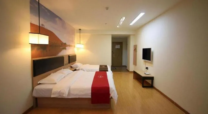 Bed in Thank Inn Hotel Ningxia Yinchuan Xixia District Tongxin Road