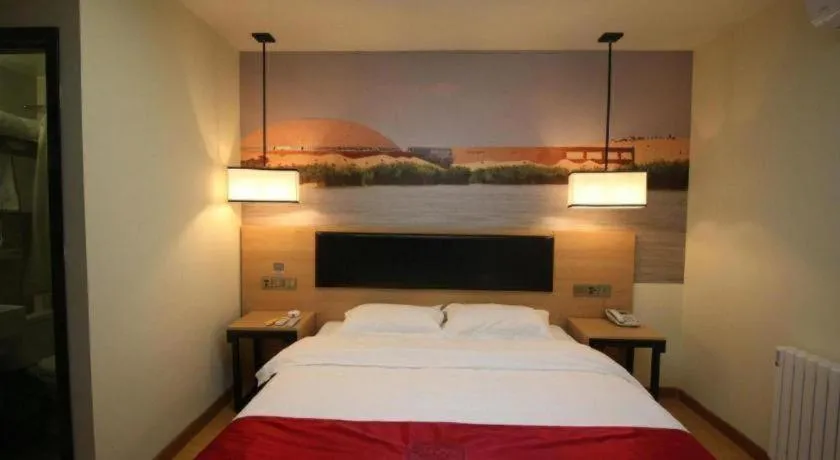 Bed in Thank Inn Hotel Ningxia Yinchuan Xixia District Tongxin Road