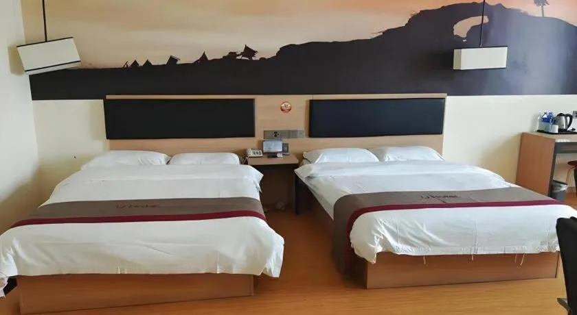 Bed in Thank Inn Hotel Ningxia Yinchuan Xixia District Tongxin Road