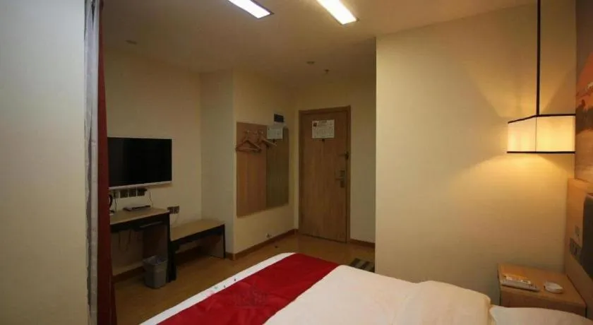 Bed in Thank Inn Hotel Ningxia Yinchuan Xixia District Tongxin Road