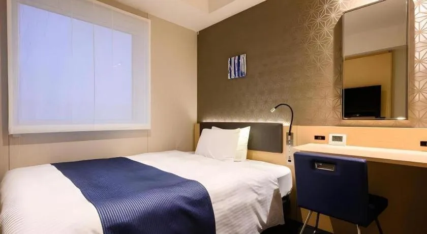 Bed in KEIKYU EX INN Haneda Innovation City 2 minutes walk from HICity Exit of Tenkubashi Station