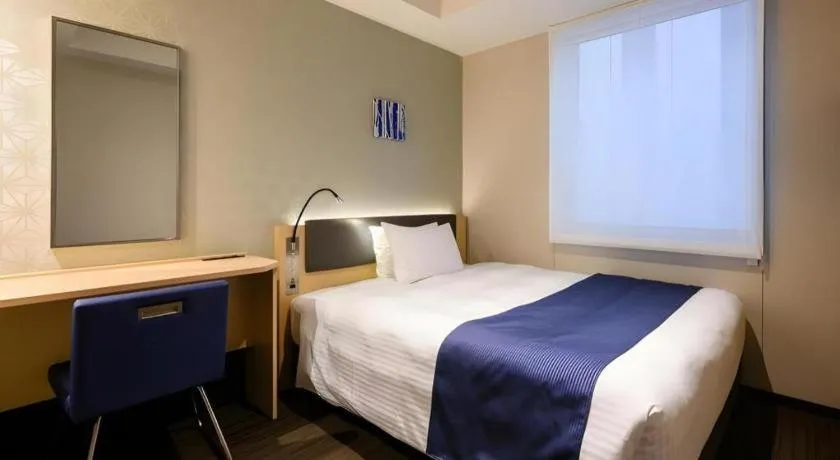 Bed in KEIKYU EX INN Haneda Innovation City 2 minutes walk from HICity Exit of Tenkubashi Station