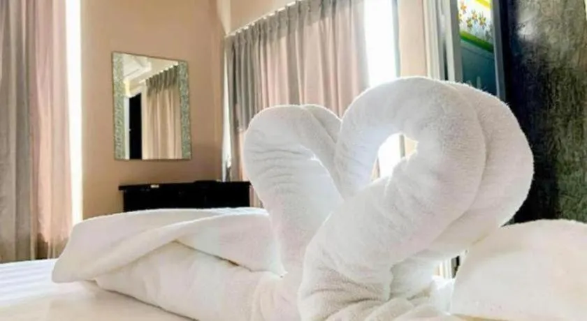 Bed in Delighted Bangkok Hotel