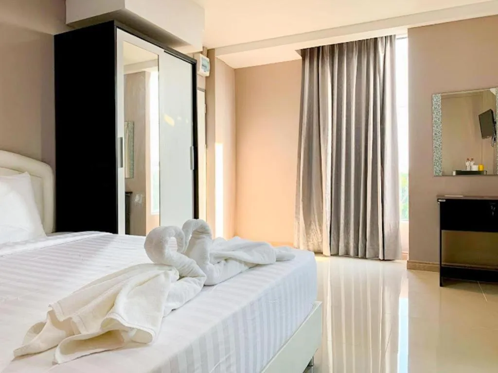 Bed in Delighted Bangkok Hotel