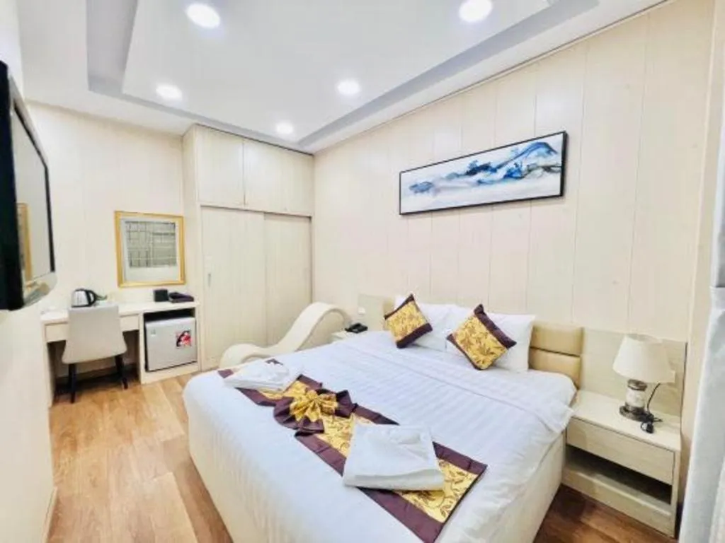 Bed in Truc Huyen Hotel